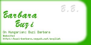 barbara buzi business card
